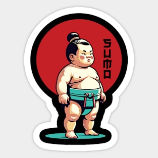 A little sumo wrestler Sticker